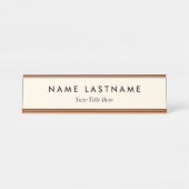 Custom Modern Business Promotional Schreibtischnamensplakette (Vorderseite )