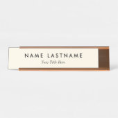 Custom Modern Business Promotional Schreibtischnamensplakette (Vorderseite )