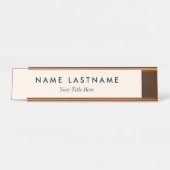 Custom Modern Business Promotional Schreibtischnamensplakette (Vorderseite )