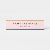 Custom Modern Business Promotional Schreibtischnamensplakette (Vorderseite )