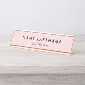 Custom Modern Business Promotional Schreibtischnamensplakette (Vorderseite )