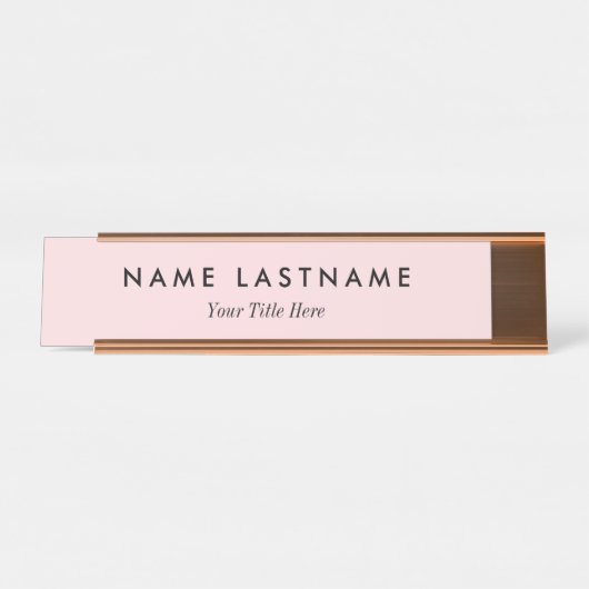 Custom Modern Business Promotional Schreibtischnamensplakette (Vorderseite )