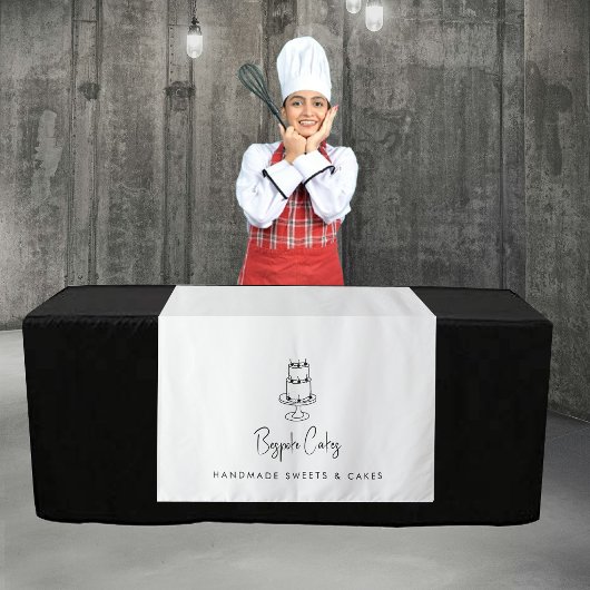 Custom Modern Business Table Runner Banner Cake Wandteppich