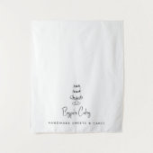 Custom Modern Business Table Runner Banner Cake Wandteppich (Vorderseite)