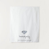 Custom Modern Business Table Runner Banner Juwelen Wandteppich (Vorderseite)