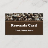 Custom Modern Cafe Coffee Shop Reward Customer Treuekarte (Vorderseite)