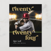 Custom Modern Class of 2024 Foto Abschluss Postkarte (Vorderseite)