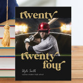 Custom Modern Class of 2024 Foto Abschluss Postkarte