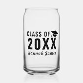 Custom Modern Class of 2025 Graduation Party Dosenglas (Vorderseite)