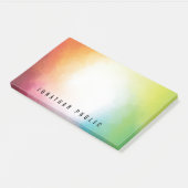 Custom Modern Colorful Abstrakt Art Trendy Post-it Klebezettel (angewinkelt)