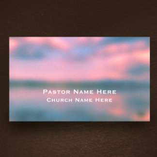 Custom Modern Cooler Lake Christlich Church Pasta Visitenkarte