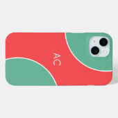 Custom Modern Coral Minimalist Case-Mate iPhone Hülle (Rückseite (Horizontal))