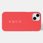 Custom Modern Coral Minimalist Case-Mate iPhone Hülle (Rückseite (Horizontal))