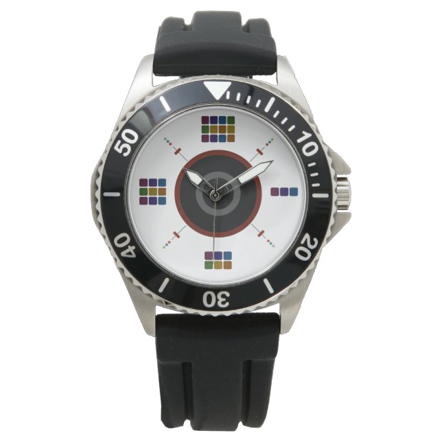 Custom Modern DJ Watch Geschenk für Vater oder Soh Armbanduhr (Vorderseite)