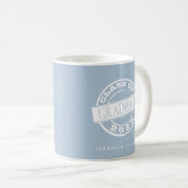 Custom Modern Dusty Blue Kaffeetasse (VorderseiteRechts)