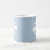Custom Modern Dusty Blue Kaffeetasse (Mittel)
