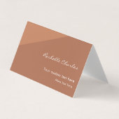 Custom Modern Elegant Copper Tan QR Code Promotion Visitenkarten (Vorderseite)