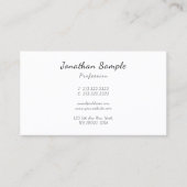 Custom Modern Elegant Handwritten Script Simple Visitenkarte (Vorderseite)