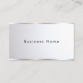 Custom Modern Elegant Professional Template Silver Visitenkarte (Vorderseite)