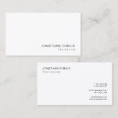 Custom Modern Elegant Simple Design Professional Visitenkarte (Vorne/Hinten)