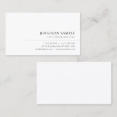 Custom Modern Elegant Simple Professional Template Visitenkarte (Vorne/Hinten)
