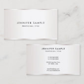 Custom Modern Elegant Simple Template Luxury Visitenkarte (Vorne/Hinten)