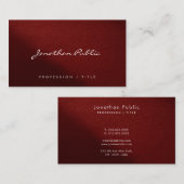 Custom Modern Elegant Simple Typography Script Visitenkarte (Vorne/Hinten)