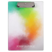 Custom Modern Elegante Abstrakte Kunstwerke Klemmbrett (Vorderseite)