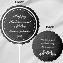 Custom Modern Elegante Black&White Happy Rentireme