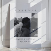 Custom Modern Elegante Minimal Neu verheiratetes G Leinwanddruck