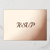 Custom Modern Elegante Party Event UAWG Gold Folieneinladung (Vorderseite)