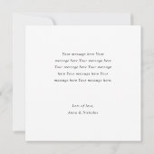 Custom Modern Elopement Ankündigung mit Foto (Rückseite)