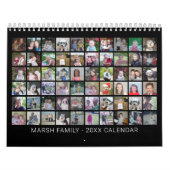 Custom Modern Family 60 Foto Collage - schwarz Kalender (Titelbild)