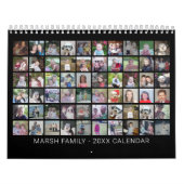 Custom Modern Family 60 Foto Collage - schwarz Kalender (Titelbild)