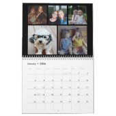 Custom Modern Family 60 Foto Collage - schwarz Kalender (Jan 2026)