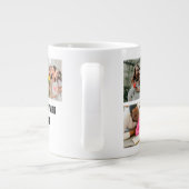 Custom Modern Family 7 Photo Collage Template Jumbo-Tasse (Rückseite)