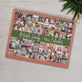 Custom Modern Family Olive Terra Cotta - 60 Foto Kalender