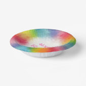 Custom Modern farbenfrohe Vorlage Happy Birthday Pappteller (Gewinkelt)