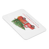 Custom Modern Firefighter Christmas Fire Truck Magnet (Rechte Seite)