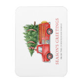 Custom Modern Firefighter Christmas Fire Truck Magnet (Vertikal)