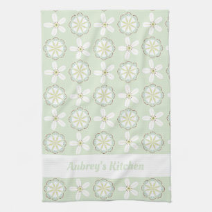 Custom Modern Floral Kitchtuch Geschirrtuch