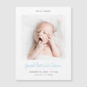 Custom Modern Foto Birit Announcement Magnet (Vorderseite)