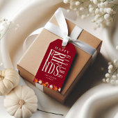 Custom Modern Friendsgiving Fall Elegante Gefallen Geschenkanhänger