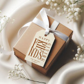 Custom Modern Friendsgiving Fall Elegante Gefallen Geschenkanhänger