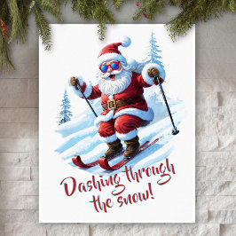 Custom Modern Funny Santa Claus Niedliche Weihnach Poster