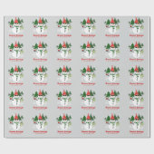 Custom Modern Funny Snowman Snowflakes Weihnachten Geschenkpapier (Flach)