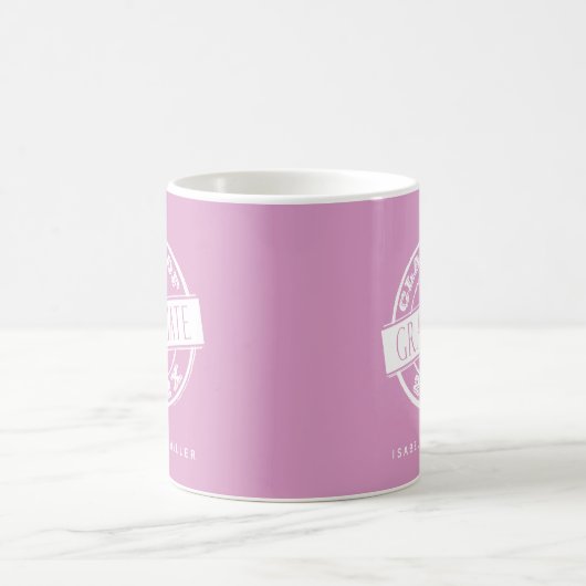 Custom Modern Girly Pink Graduate Kaffeetasse (Mittel)