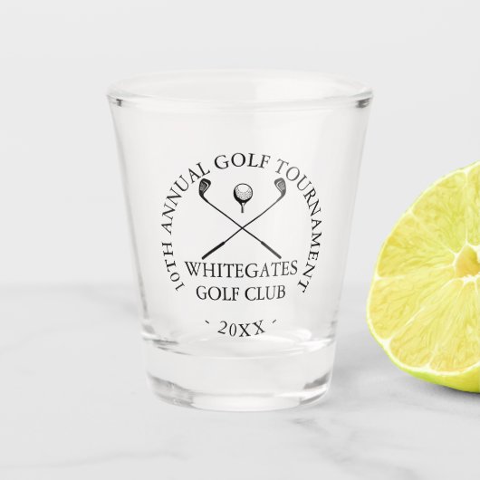 Custom Modern Golf Club Tournament  Schnapsglas (Vorderseite)