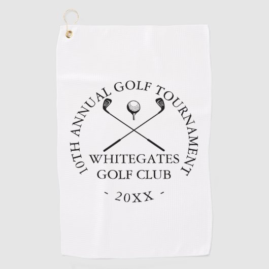 Custom Modern Golf Club Turnier Golfhandtuch (Vorderseite)