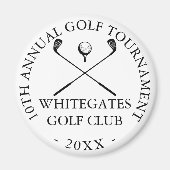 Custom Modern Golf Club Turnier Magnet (Vorne)